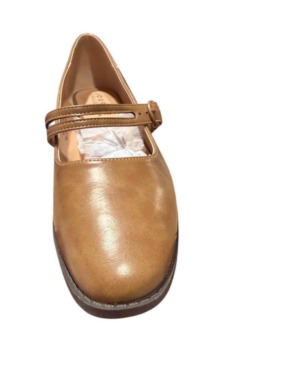 Journee Collection Tan MaryJanes with
Comfort Soles and Box - Picture 2 of 5